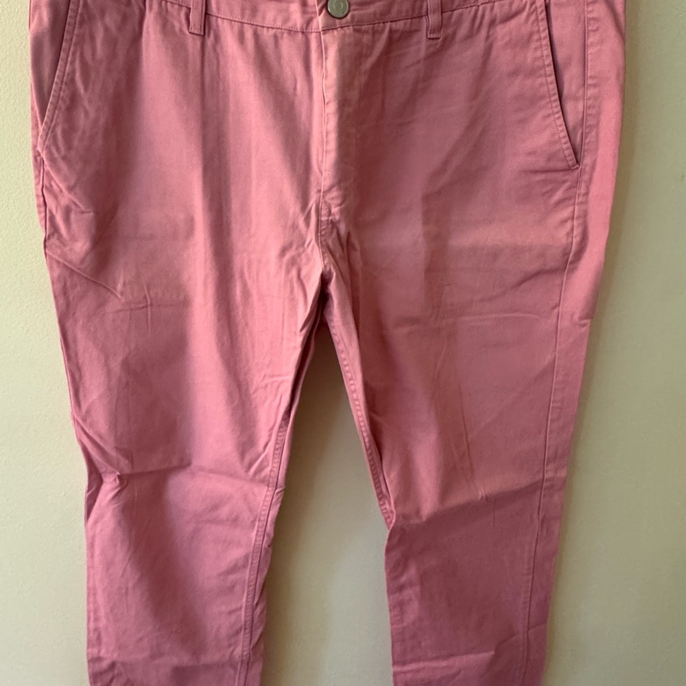 Bonobos Pink Chino Pants Straight Leg Cotton